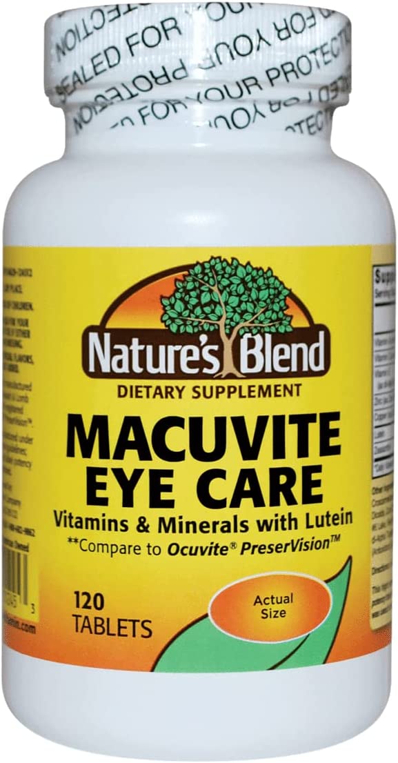 Nature's Blend Macuvite Eye Care, Tablets, 120 ea