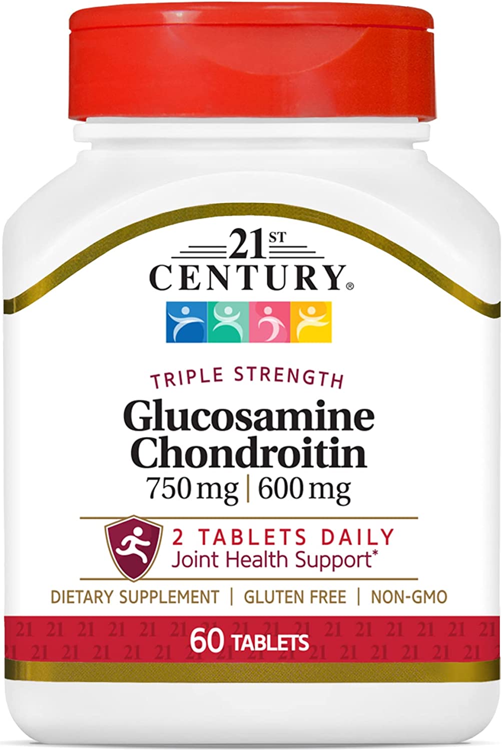 21st Century Glucosamine, 750 mg, Chondroitin, 600 mg, Tablets, 60 ea