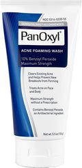 PanOxyl Acne Foaming Wash with 10% Benzoyl Peroxide, 5.5 oz - OTC Shoppe Express