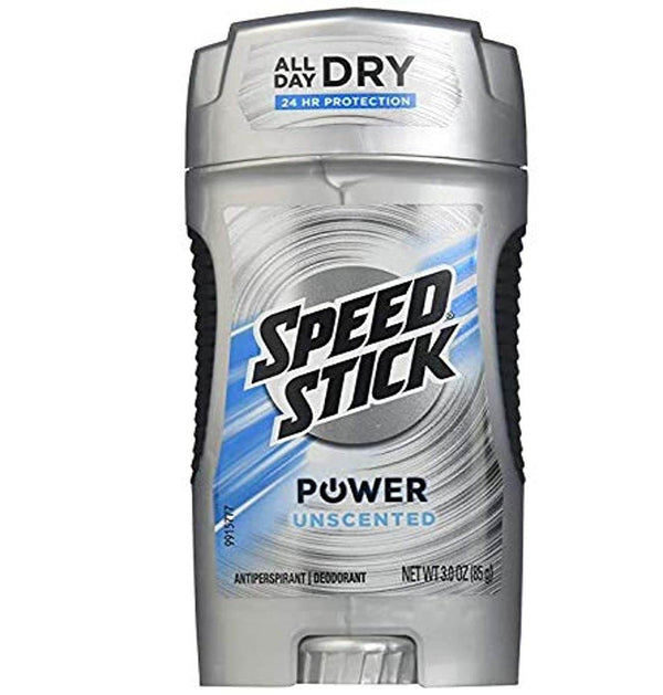 Speed Stick Power Antiperspirant & Deodorant Solid, Unscented, 3 oz - OTC Shoppe Express