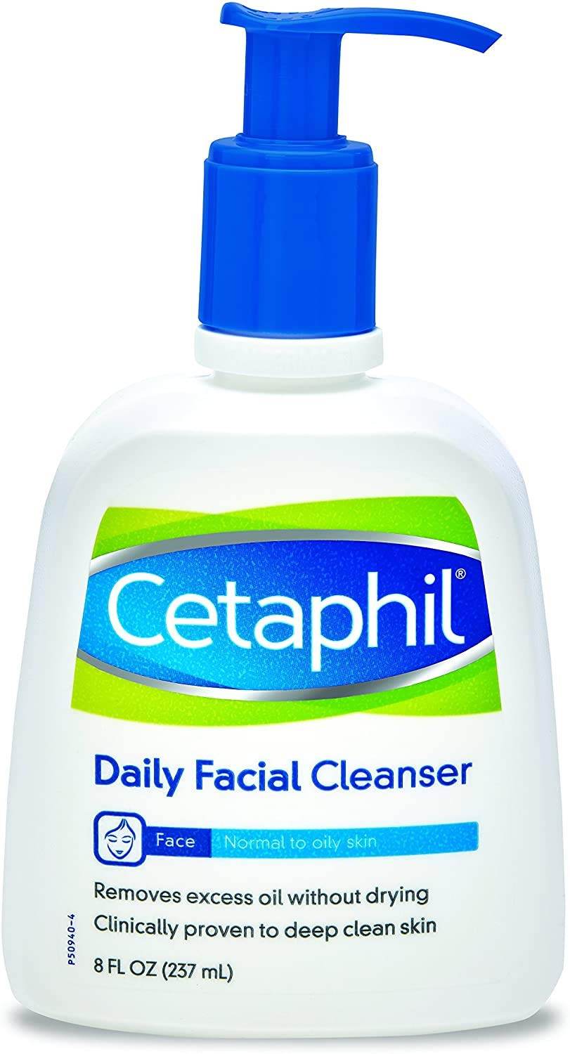 Cetaphil Daily Facial Cleanser, Normal to Oily Skin, 8 oz - OTC Shoppe Express