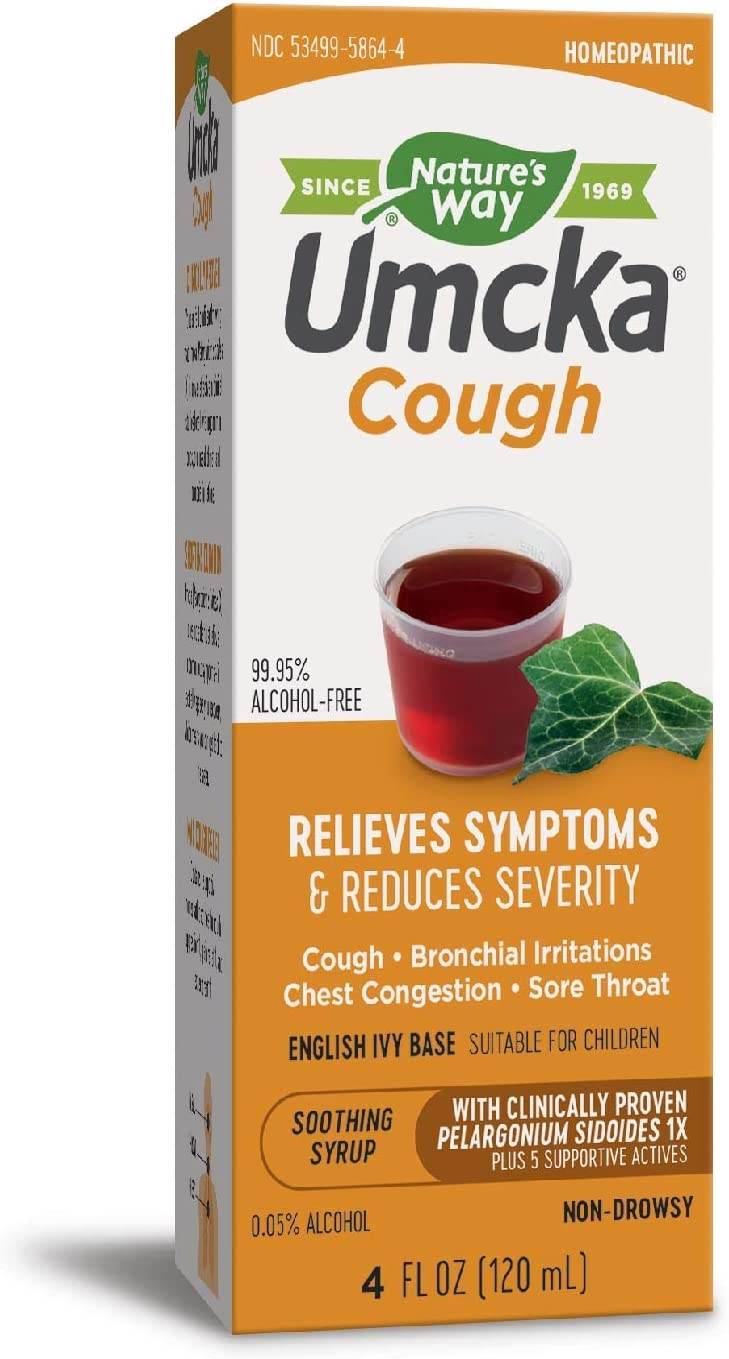 Nature's Way Umcka Soothing Syrup, Max Relief, English Ivy Base, 4 oz - OTC Shoppe Express