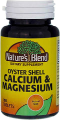 Nature's Blend Oyster Shell Calcium & Magnesium, Tablets, 100 ea - OTC Shoppe Express