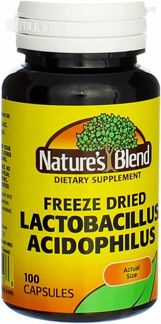Nature's Blend Freeze Dry Lactobacillus Acidophilus, Capsules, 100 ea - OTC Shoppe Express