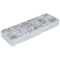 White & Black Floral Notions Case - OTC Shoppe Express