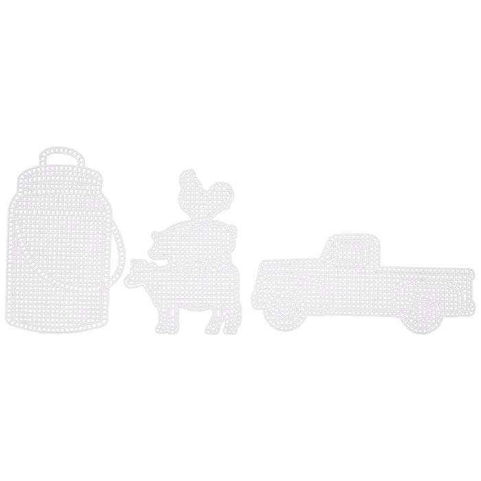 Yarnology Milk Can, Farm Animals & Truck 8-Mesh Plastic Canvas Sheets - OTC Shoppe Express