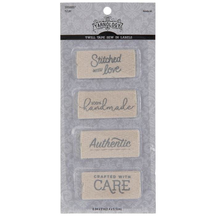 Yarnology Twill Tape Sew In Labels - OTC Shoppe Express