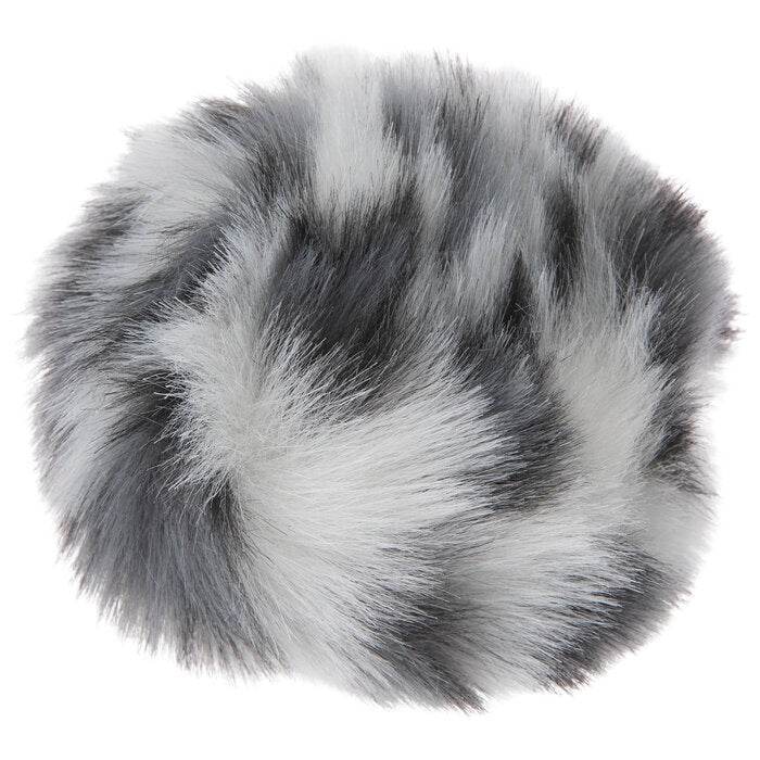 Yarnology Black & White Faux Fur Pom Pom - OTC Shoppe Express