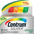 Centrum Silver Adults 50+ Multivitamin, Tablets, 80 ea - OTC Shoppe Express