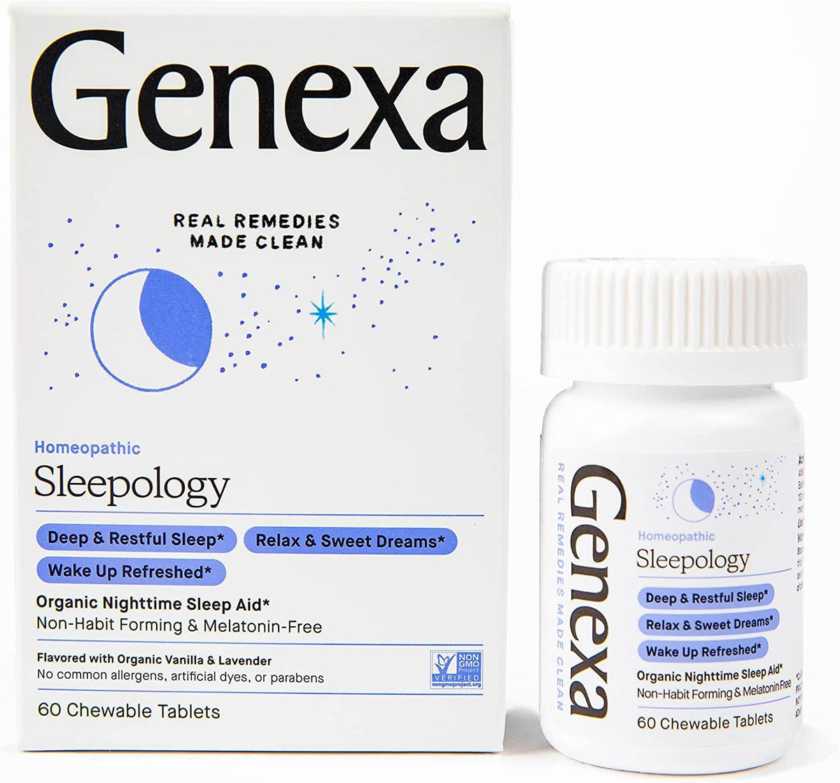 Genexa Sleepology, Sleep Aid, Tablets, Vanilla Lavender, 60 ea - OTC Shoppe Express