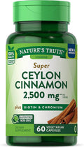 Nature's Truth Super Cinnamon plus Biotin & Chromium, Capsules, 60 ea - OTC Shoppe Express