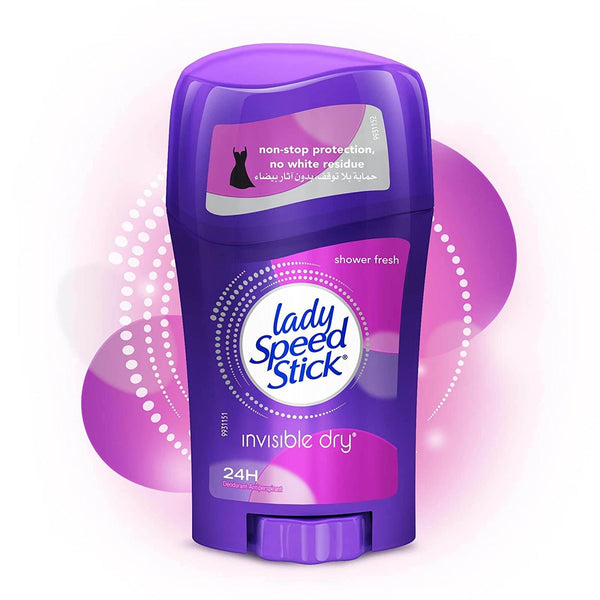 Lady Speed Stick Invisible Dry Deodorant, Shower Fresh, 1.4 oz - OTC Shoppe Express