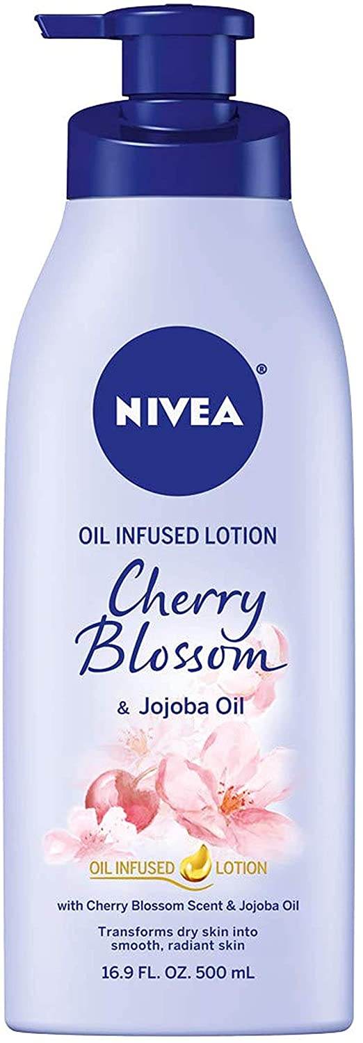 Nivea Oil-Infused Lotion, Cherry Blossom & Jojoba Oil, 16.9 oz - OTC Shoppe Express