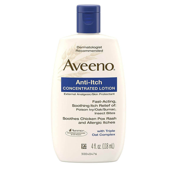 Aveeno Anti-Itch Concentrated Lotion, 4 oz - OTC Shoppe Express