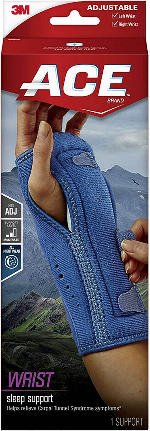 3M ACE Brand Night Wrist Sleep Support, Moderate, Adjustable, 1 ea - OTC Shoppe Express