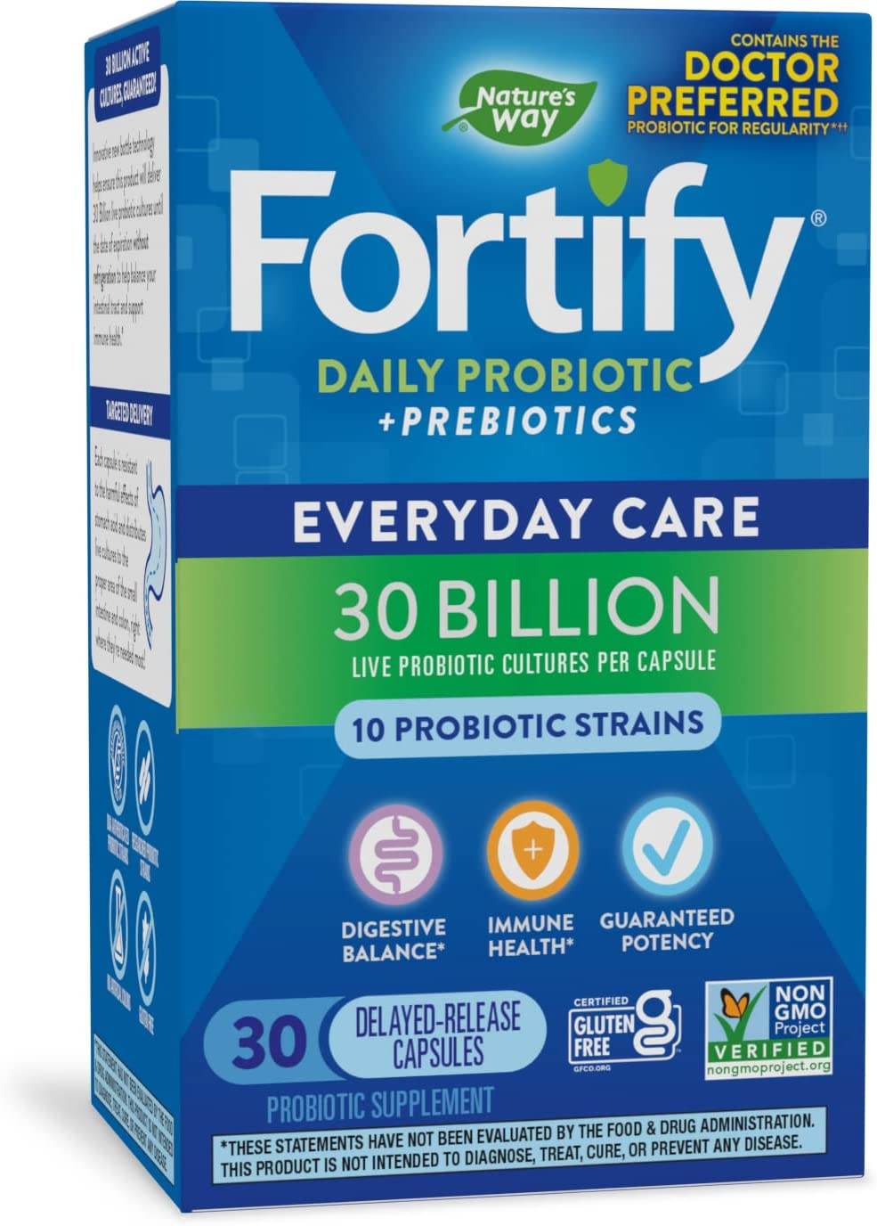 Nature's Way Primadophilus Fortify Daily Probiotic, Vegetarian Capsules, 30 ea - OTC Shoppe Express