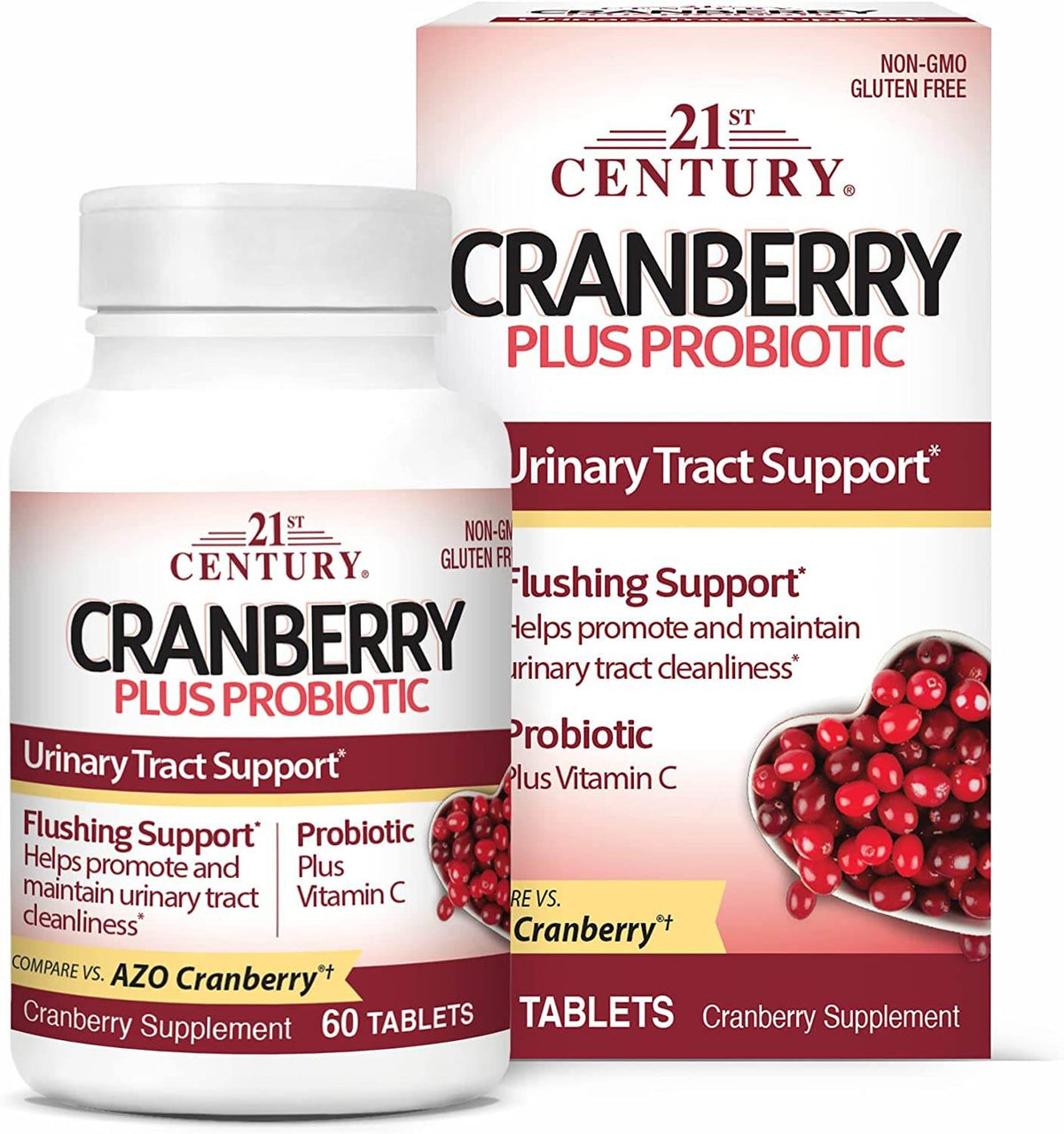 21st Century Cranberry Plus Probiotic, Tablets, 60 ea - OTC Shoppe Express
