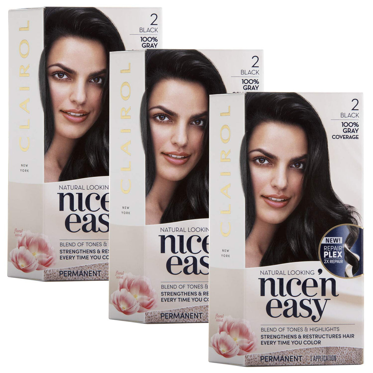 Clairol Nice 'n Easy, 2/122 Natural Black, 1 ea