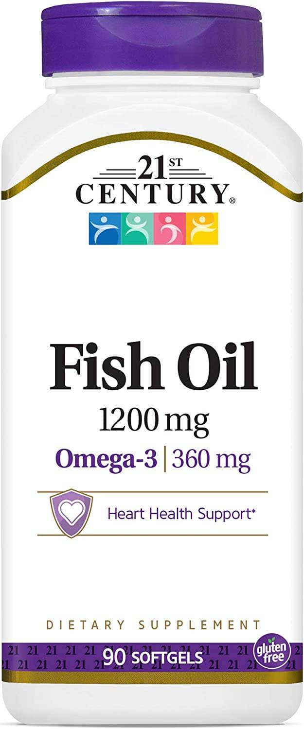 21st Century Fish Oil, 1200 mg, Maximum Strength, Softgels, 90 ea - OTC Shoppe Express