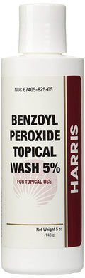 Harris Pharma Benzoyl Peroxide Topical Wash, 5%, 5 oz - OTC Shoppe Express