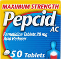Pepcid AC Acid Reducer, Maximum Strength, Tablets, 50 ea - OTC Shoppe Express