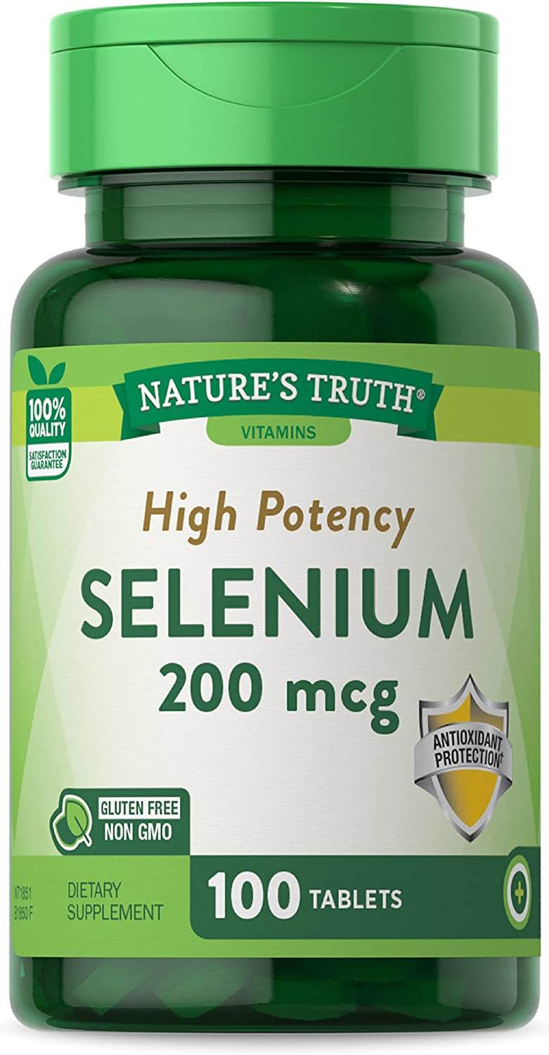 Nature's Truth High Potency Selenium, 200 mcg, Tablets, 100 ea - OTC Shoppe Express
