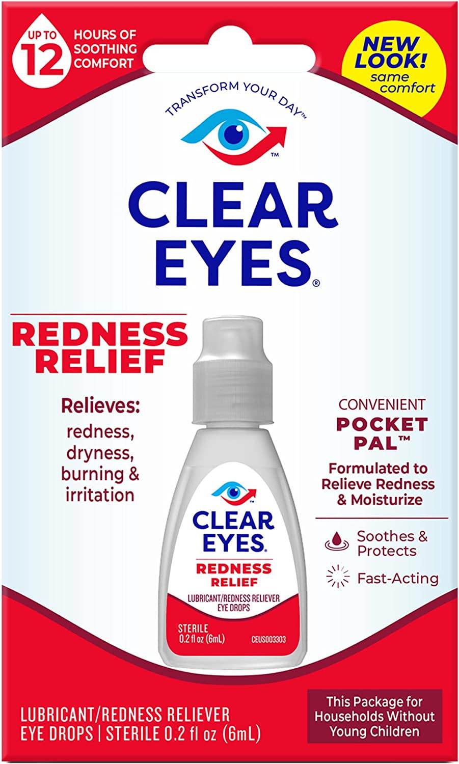 Clear eyes Redness Relief Eye Drops, 0.2 oz - OTC Shoppe Express