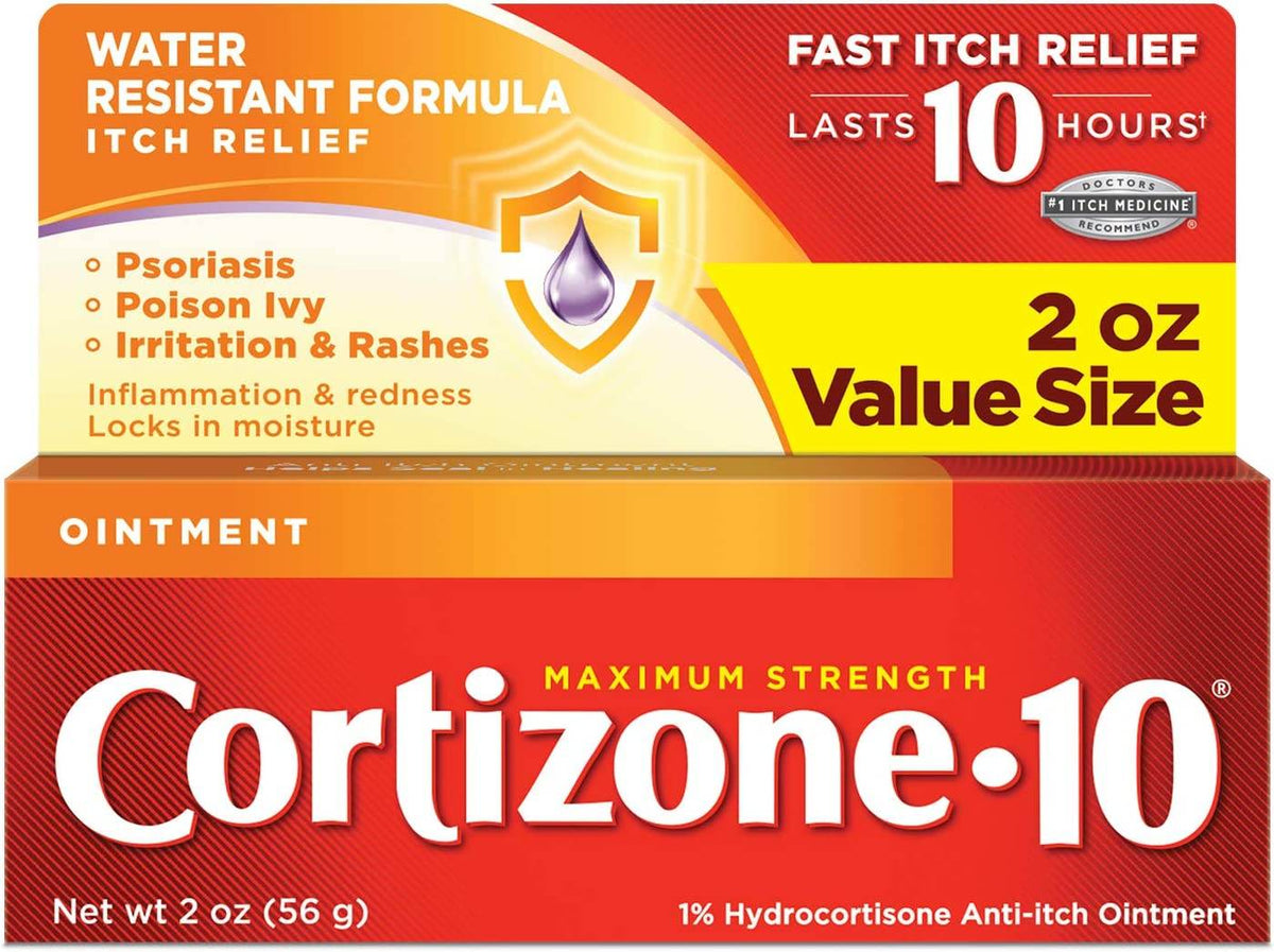 Cortizone 10 Maximum Strength Anti-Itch Ointment, 2 oz - OTC Shoppe Express