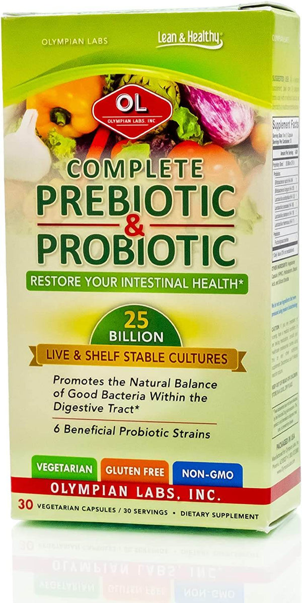 Olympian Labs Complete Prebiotic & Probiotic, Capsules, 30 ea - OTC Shoppe Express