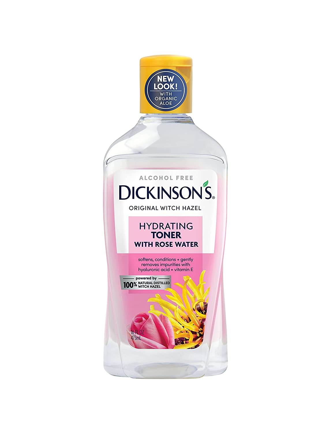 Dickinson's Enhanced Witch Hazel Hydrating Toner, Alcohol Free, 16 oz - OTC Shoppe Express