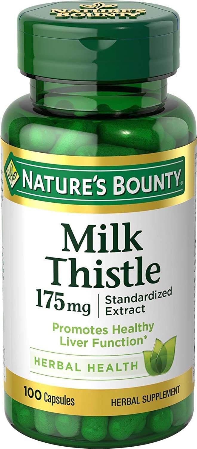 Nature's Bounty Milk Thistle, 175 mg, Capsules, 100 ea - OTC Shoppe Express