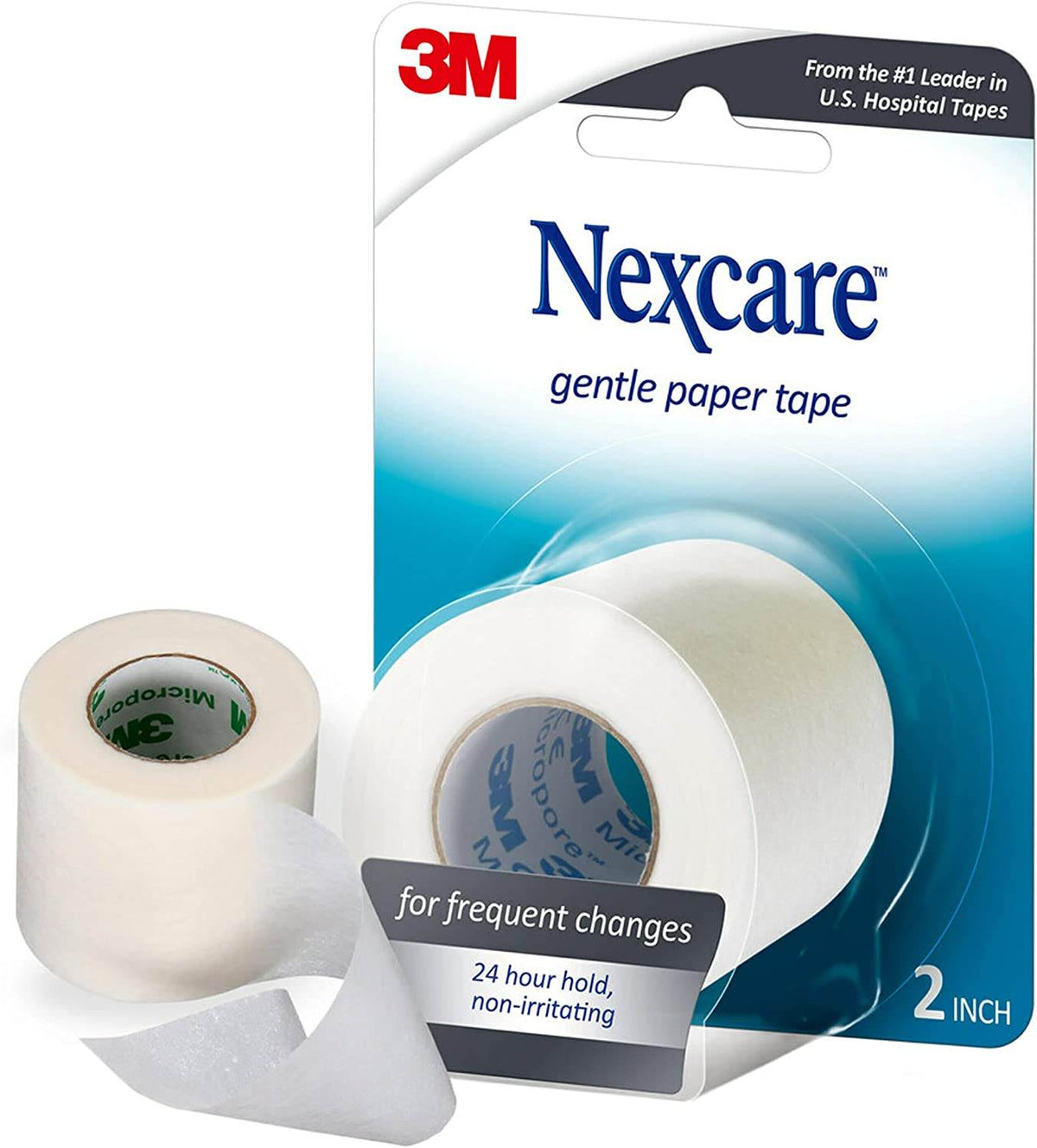 Nexcare Gentle Paper First Aid Tape, 2 inch x 360 inch, 1 ea - OTC Shoppe Express