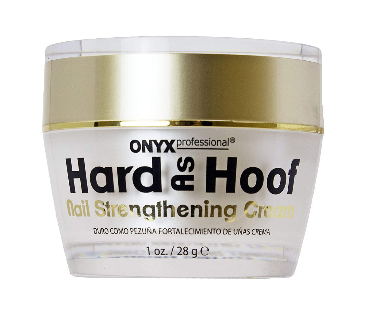 Onyx Professional Hard as Hoof Nail Strengthener Cream Jar, 1 oz