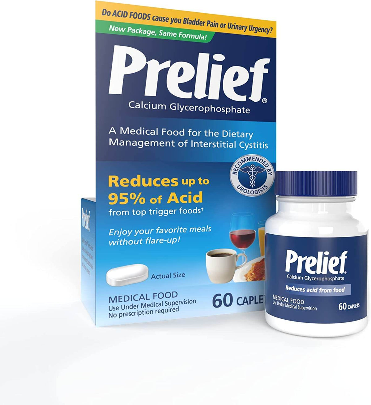 Prelief Acid Reducer Dietary Supplement, Caplets, 60 ea - OTC Shoppe Express