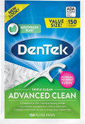 DenTek Triple Clean Floss Picks, Mouthwash Blast, 150 ea - OTC Shoppe Express