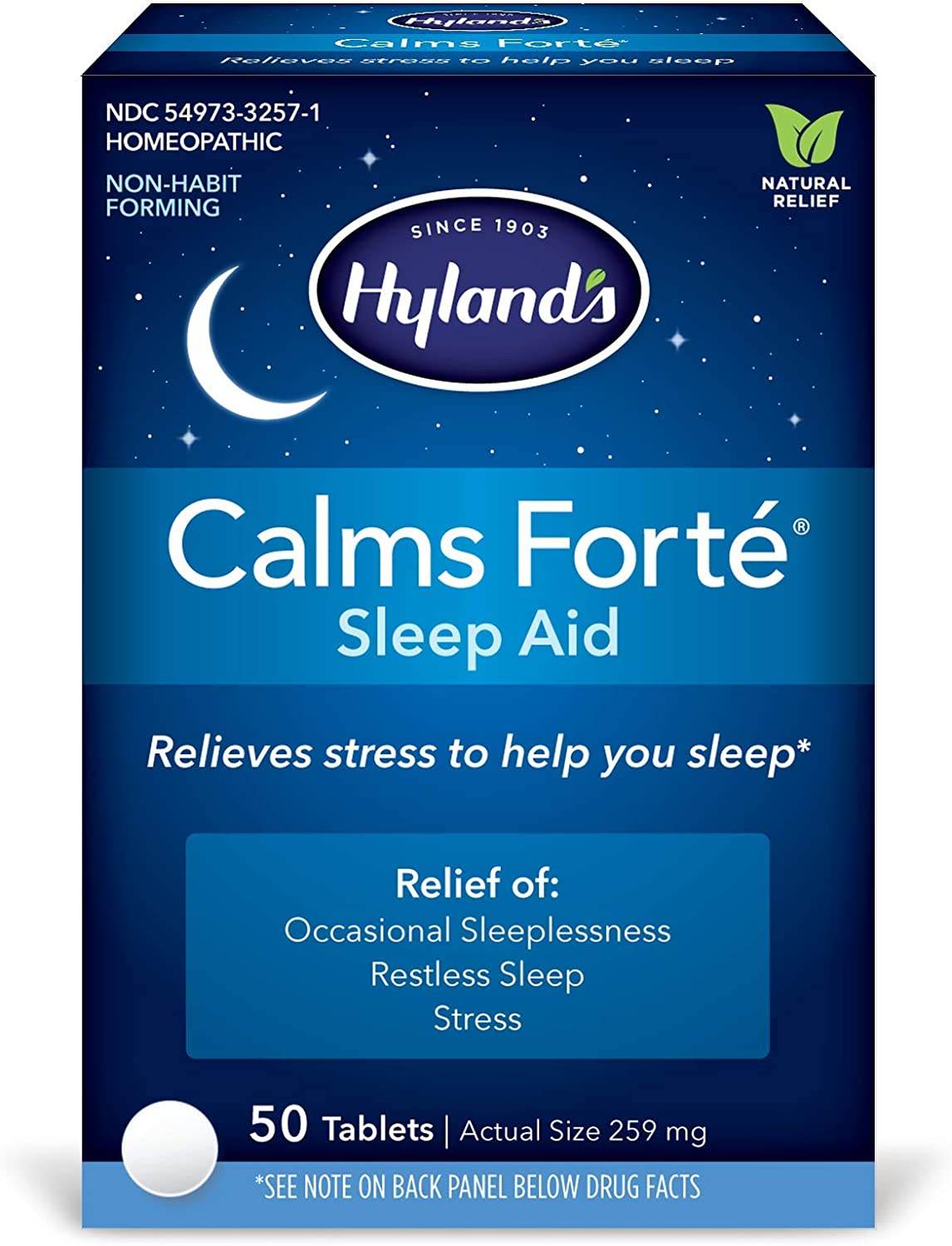 Hyland's Calms Forte Sleep Aid, Tablets, 50 ea - OTC Shoppe Express
