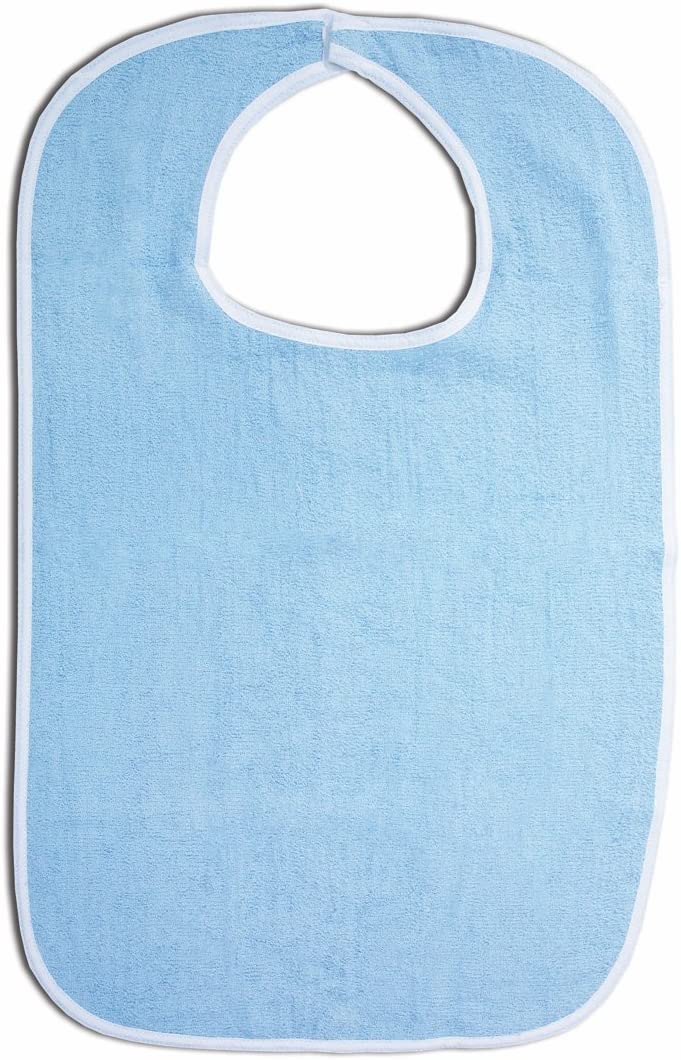Essential Medical Terrycloth Bib, Blue, 1 ea