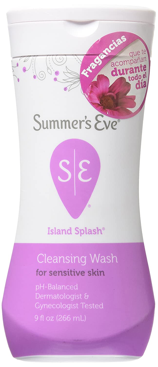 Summer's Eve Cleansing Wash for Sensitive Skin, Island Splash, 9 oz
