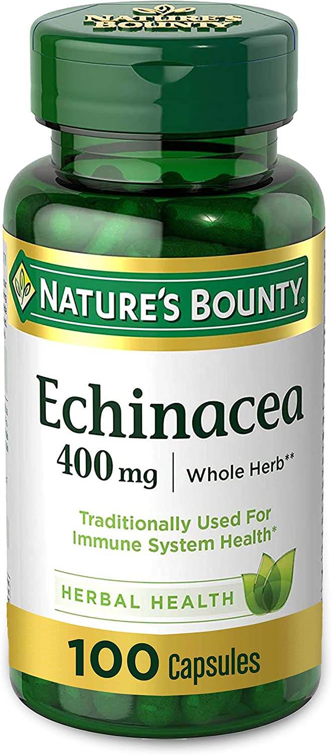 Nature's Bounty Echinacea, 400 mg, Capsules, 100 ea - OTC Shoppe Express