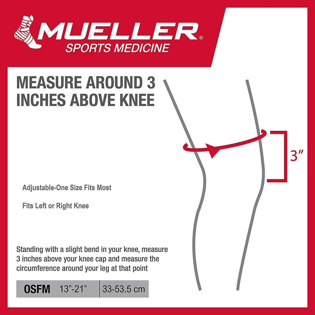Mueller Adjustable Hinged Knee Brace, Maximum Support, One Size, 1 ea - OTC Shoppe Express
