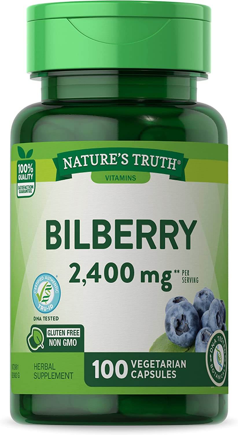 Nature's Truth Bilberry, 1200 mg, Quick Release Capsules, 100 ea - OTC Shoppe Express