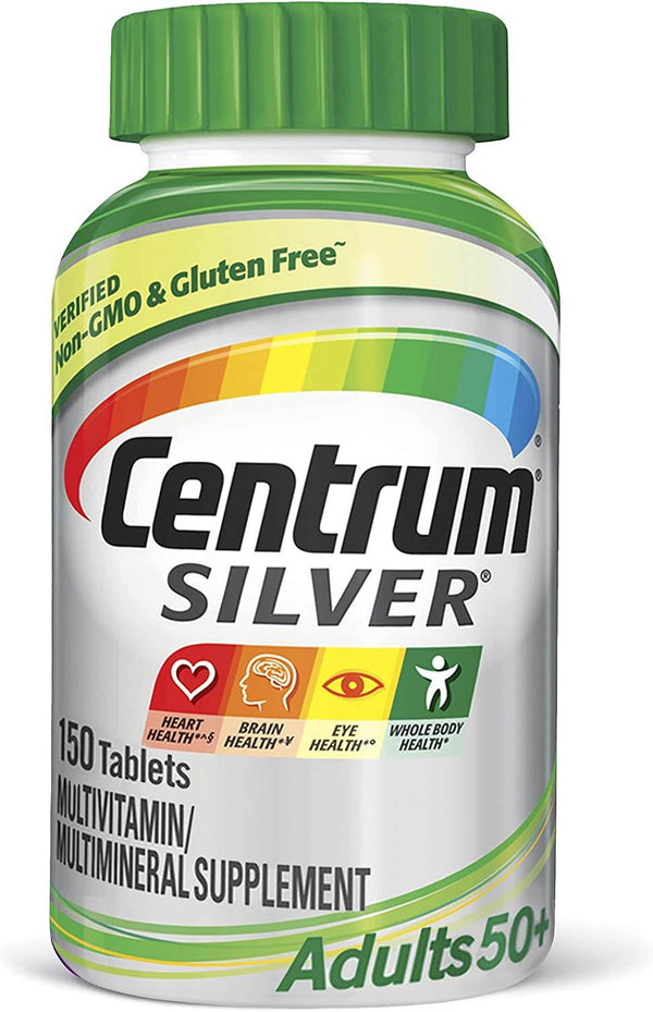 Centrum Silver Adults 50+ Multivitamin, Tablets, 150 ea - OTC Shoppe Express