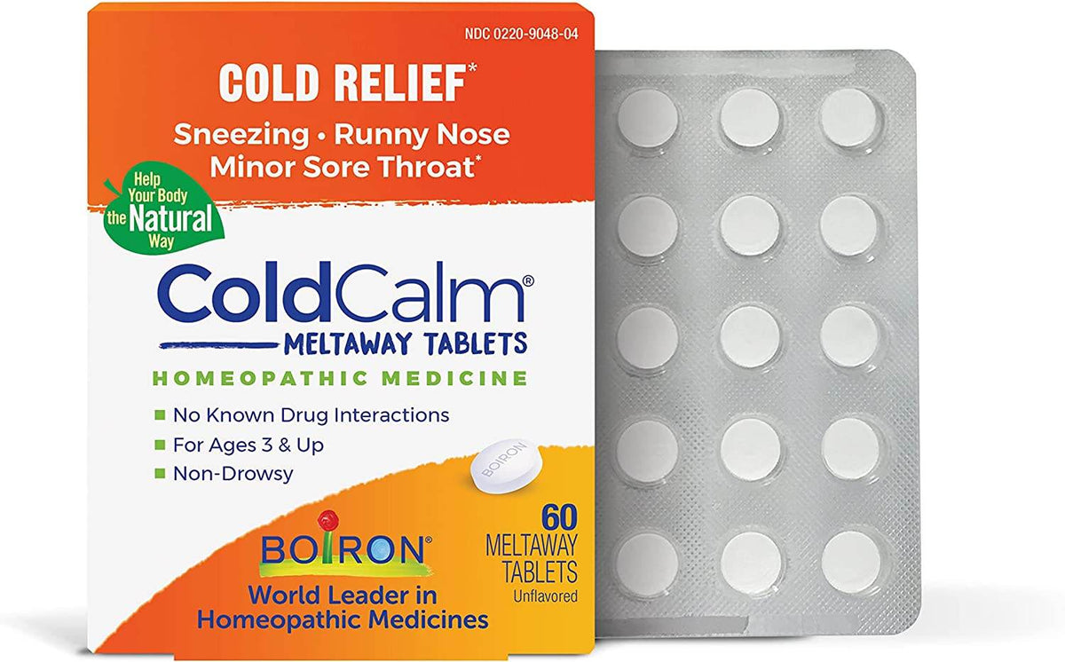 Boiron Coldcalm, Cold Relief Quick Dissolving Tablets, 60 ea - OTC Shoppe Express