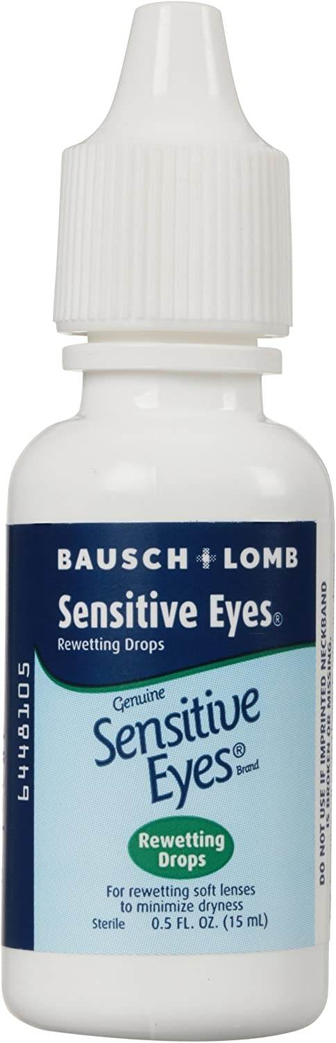 Bausch & Lomb Genuine Sensitive Eyes, Rewetting Drops, 0.5 oz - OTC Shoppe Express