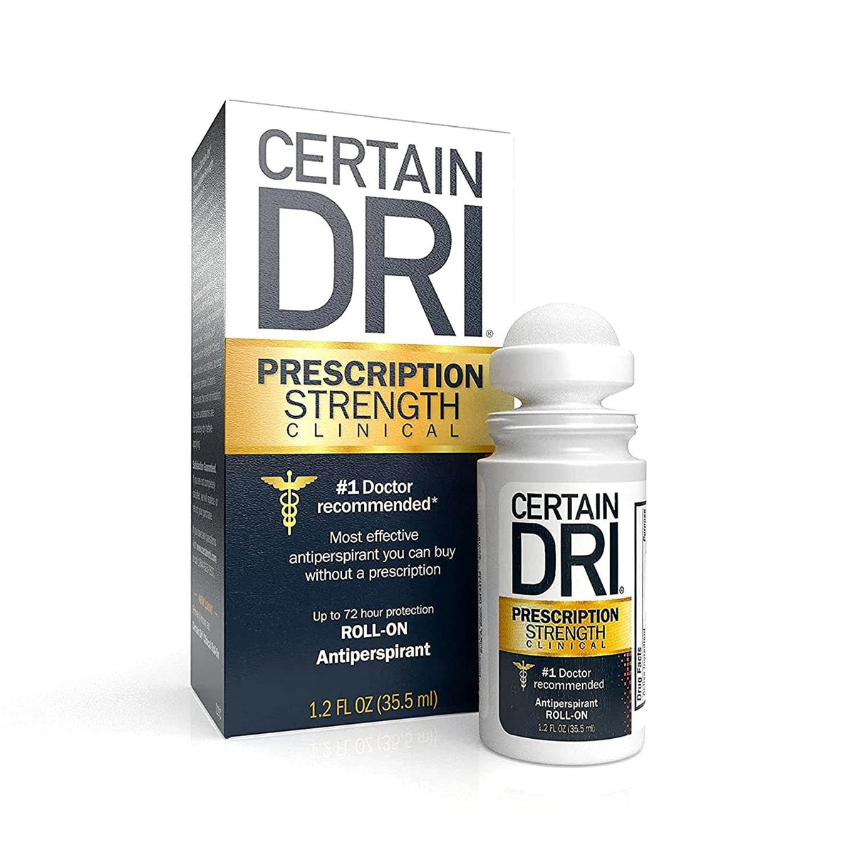 Certain Dri Anti-Perspirant, Roll-On, Prescription Strength, 1.2 oz - OTC Shoppe Express