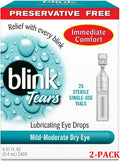 Blink Tears Lubricating Eye Drops, Mild - Moderate Dry Eyes, 25 ea - OTC Shoppe Express