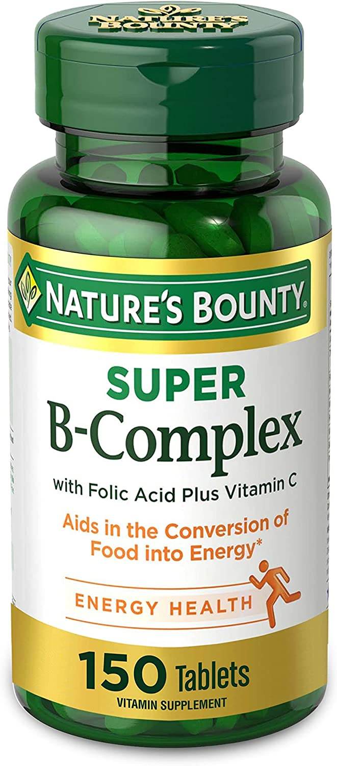 Nature's Bounty Super B-Complex, Coated Tablets, 150 ea - OTC Shoppe Express