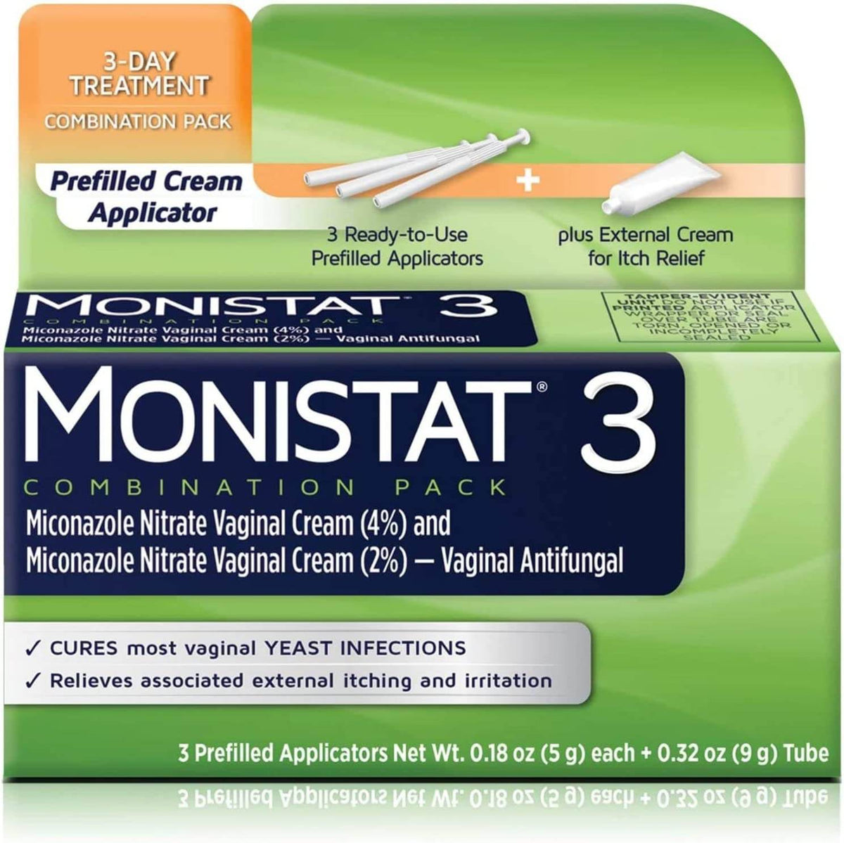 Monistat 3 Cream Prefilled Applicator, 3 ea - OTC Shoppe Express