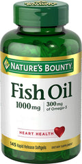 Nature's Bounty Fish Oil, 1000 mg, Rapid Release Softgels, 145 ea - OTC Shoppe Express