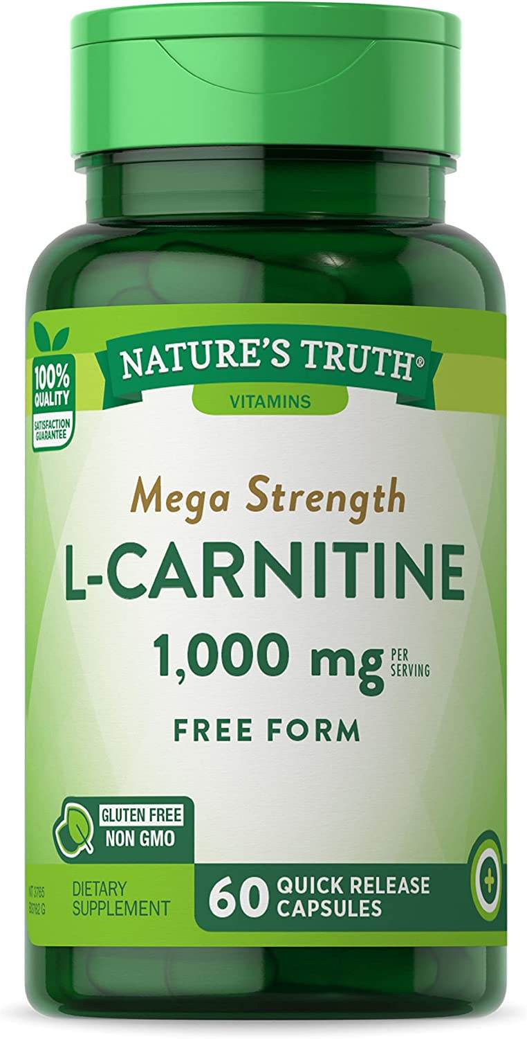 Nature's Truth L-Carnitine, 500 mg, Dietary Supplement, Capsules, 60 ea - OTC Shoppe Express